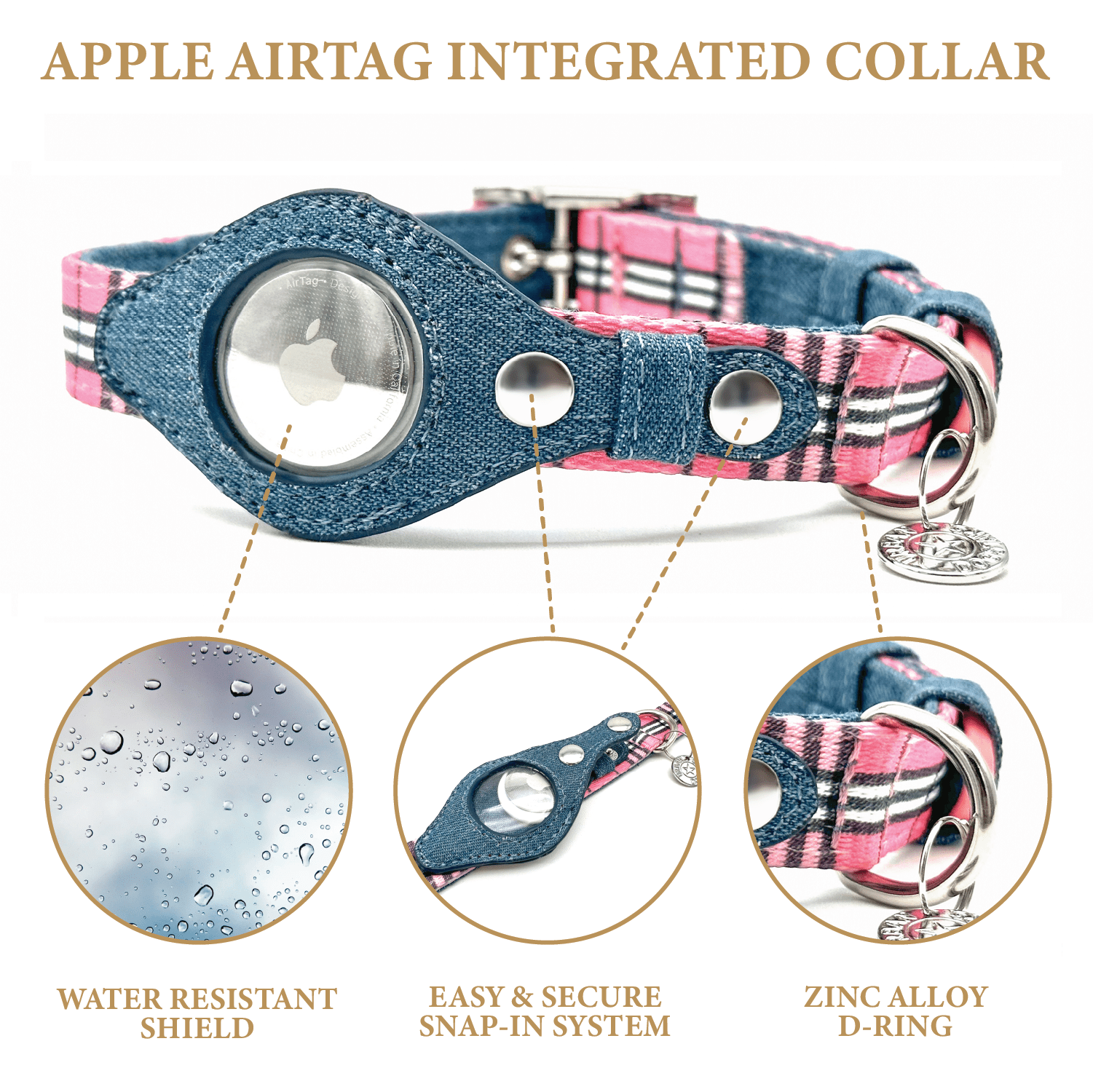 Apple Airtag Integrated Collar Apple Airtag Integrated Collar